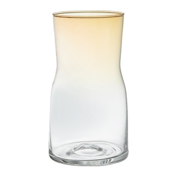 好物良品 雙色漸變手工玻璃花瓶  漸變金  17.5 x 9.5 x 8.5cm