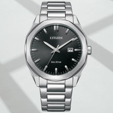 CITIZEN星辰 GENTS系列 八角錶殼 時尚光動能腕錶 BM7600-81E