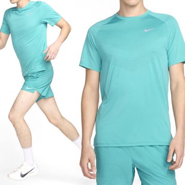 Nike As M Nk Dfadv Stride Ss Top 男款 綠色 吸排 訓練 短袖 HV5204-345