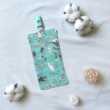 塗鴉恐龍 日本二紗  幼兒園 擦手巾 幼兒園必備 手帕 手帕夾