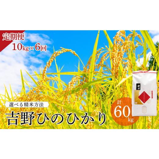 ふるさと納税 奈良県 吉野町 《選べる精米方法》定期便　吉野ひのひかり10kg×半年分玄米