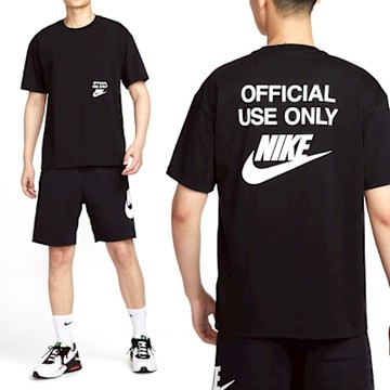 Nike Tee M90 OC Remix 男款 黑色 大Logo 運動 休閒 圓領 上衣 短袖 HJ0775-010
