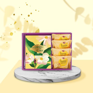 【糖村】紫綻花賞 G607(法式牛軋糖210g+經典原味太陽餅4入)(預購10個工作天)