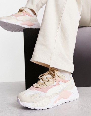 Puma RS-X Efekt trainers in pink & white