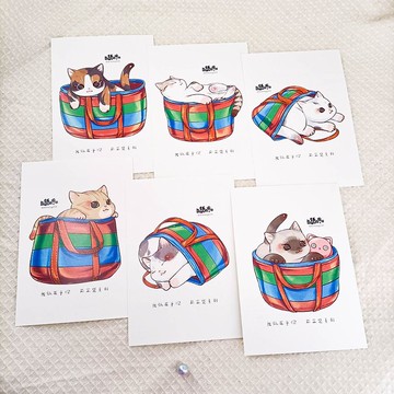 ME229-1茄芷袋系列明信片套組_ KA-TSI series postcard set