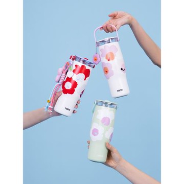 rano樂序蘇打冰霸杯吸管保溫杯子大容量316不銹鋼樂飲杯家用水杯