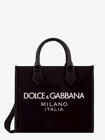 Nylon handbag with frontal logo - DOLCE & GABBANA - gender_Man