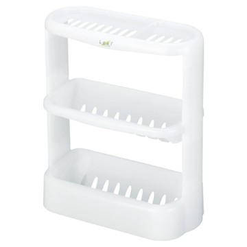 inomata 3層浴室收納架 日本製  1個  32.3 x 15.6 x 37.8cm  白色