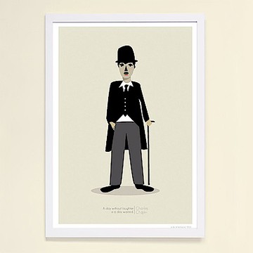 摩達客 西班牙知名插畫家Judy Kaufmann藝術掛畫-卓別林