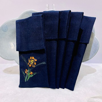 摺疊筷架套(5入) 手繪系列 萬用/環保 台灣手工