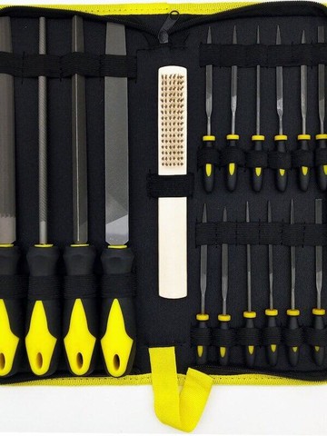 16件17件19件套裝銼刀工具包收納 金屬鋼銼挫刀矬子磨鐵打磨工具