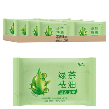小麥購物 擦臉去油濕巾 S388  55g  1入  8包