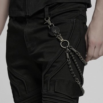 龐克死亡聖神念珠做舊腿鏈 / 腿鏈