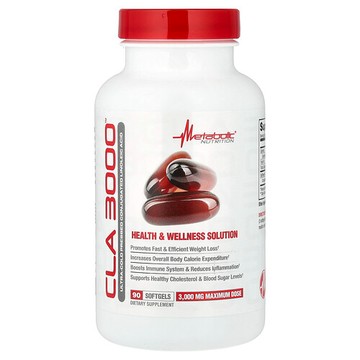 Metabolic Nutrition, CLA 3000，3000 毫克，90 粒軟膠囊（每粒軟膠囊 1000 毫克）