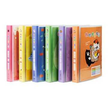 連勤 PP三孔1 圓型夾附封面學習檔案 315x260x35mm 款式隨機 /本 LC-8003C