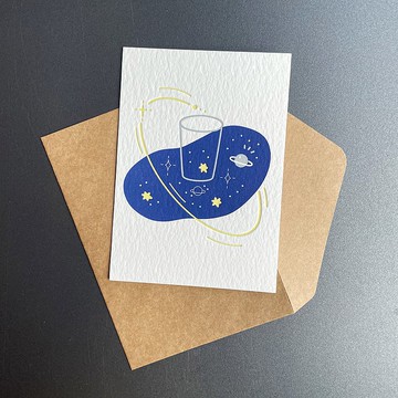 留在自己的空間 | 活版印刷卡片