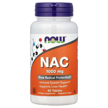 NOW Foods, NAC，1,000 毫克，60 片