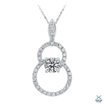 【鑽石屋】葫蘆造型31分鑽石墜子