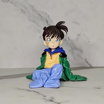 柯南 工藤新一 坐姿柯南 坐姿變小 Q版公仔 動漫擺件模型