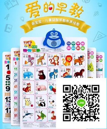 發聲掛圖寶寶看圖識字有聲卡片嬰幼兒童拼音數字早教點讀掛畫 歐歐流行館