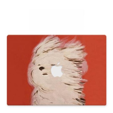 適用新款Macbook保護殼輕軟m1蘋果筆記本電腦套2023款air霧面殼m2pro13/14//15防摔2338創意趣味2442紅綠風狗