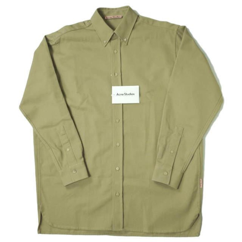 新品 Acne Studios アクネストゥディオズ Oversize Twill BD Shirts オーバーサイズツイルBDシャツ  FN-MN-SHIR000462 44 SAND BEIGE g5820 | LINEショッピング