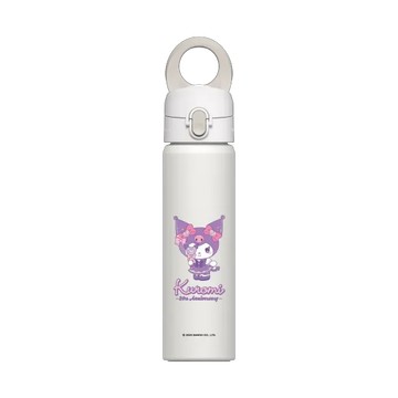 磁吸水壺 AquaStand 不鏽鋼 700cc - 附吸管 白 - 三麗鷗-酷洛米20週年 - 俏皮魔法