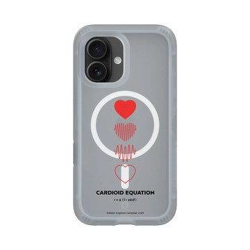 iPhone 16 AirX 流變灰 - Valentine's Day Collection - 愛的方程式：心動頻率（紅）