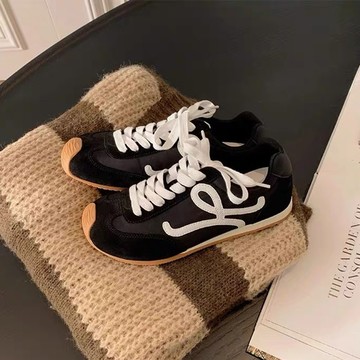 🔥台灣出貨🔥 運動鞋 女鞋  複古大鞋頭係帶平底休閒阿甘德訓運動鞋 女 阿甘鞋 輕便鞋 透氣鞋