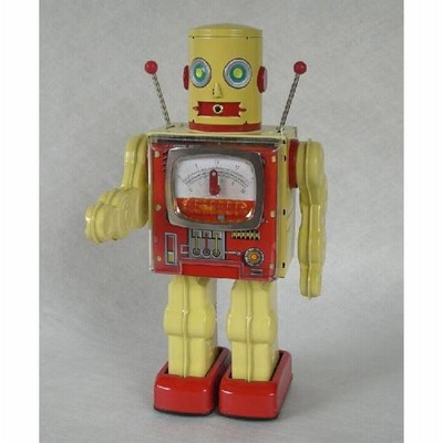 メタルハウス　METER ROBOT （メーターロボット）　ブリキレア新品未使用 極美品•完動品】 メタルハウス METER ROBOT 電動 ブリキ - メルカリ