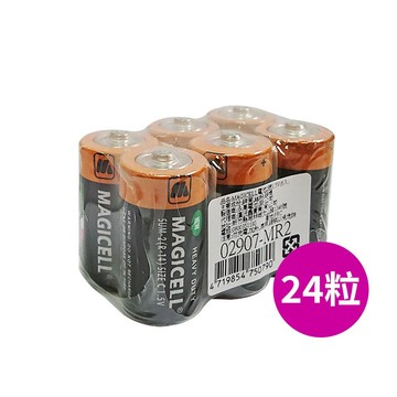 2號電池(C) 【無敵強MAGICELL】2號C碳鋅電池24入盒裝