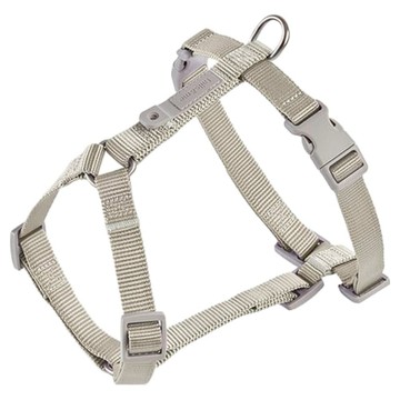 tails&me 尾巴與我 新經典犬H型胸背帶 XS 五段尺寸調節 柔軟厚織尼龍 強韌安全車縫 獨家配件扣  亮灰色  1個