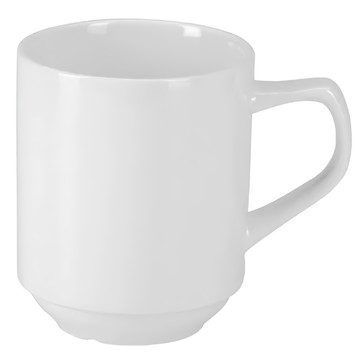 Pulsiva 白瓷馬克杯 (310ml) 可堆疊  白色  1個