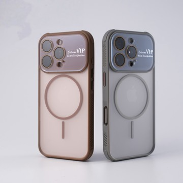 大視窗護鏡 膚感磁吸手機殼 保護殼 適用於 iPhone 17 16 15 14 13 12 Pro max 防摔殼