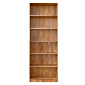 《HOPMA》歐森大容量高六格書櫃 台灣製造 收納櫃 活動式 格櫃 層櫃 儲藏櫃 置物櫃 玄關櫃 門櫃 書架-拼版柚木