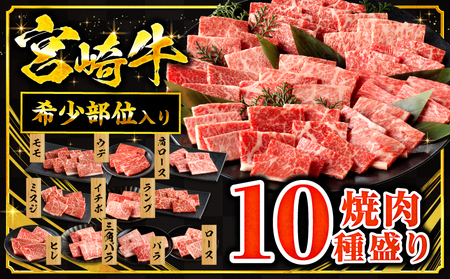 宮崎牛 焼肉 10種 盛り合わせ 牛肉