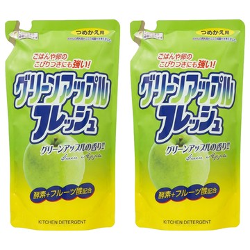 Rocket Soap 火箭石鹼 洗碗精補充包 青蘋果香  500g  2個