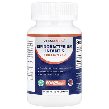 Vitamatic, 嬰兒雙歧杆菌，60 粒 DRcaps® 羥丙基甲基纖維素膠囊
