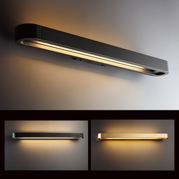 工業風LED黑/霧金壁燈 40-72231、72232