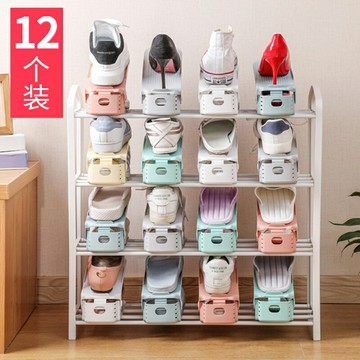 鞋架收納神器一體式家用省空間可調節置物架雙層鞋托宿舍分層隔板