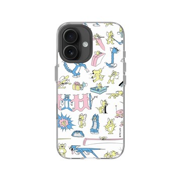 iPhone 16 Clear Case（相機按鈕） 透明 - 湯姆貓與傑利鼠 Tom and Jerry - 變形大集合