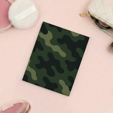 TRON 隨身摺疊鏡 中尺寸 迷彩系列 化妝鏡 梳妝鏡 桌面鏡子－迷彩軍綠