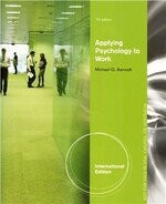 Applying Psychology to Work (7版) Aamodt 2012 Cengage