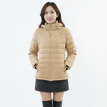 【遊遍天下】 女款極暖防潑水防風保暖羽絨外套GJ22052 / 卡其 M-5L大尺碼
