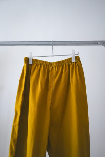 芥末薑黃低襠寬褲