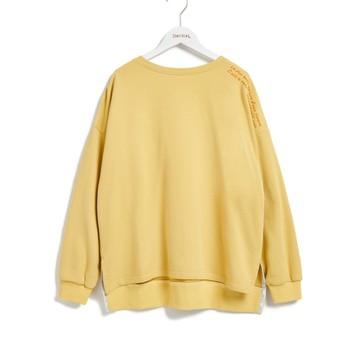 SOMETHING｜女裝｜文字繡花長袖T恤