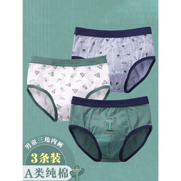 兒童純棉內褲男童三角內褲男孩寶寶平角褲小童中大童A類全棉短褲