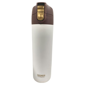 SADOMAIN 極度輕薄彈跳杯 316不鏽鋼真空  黑色 + 白色  500ml  1個