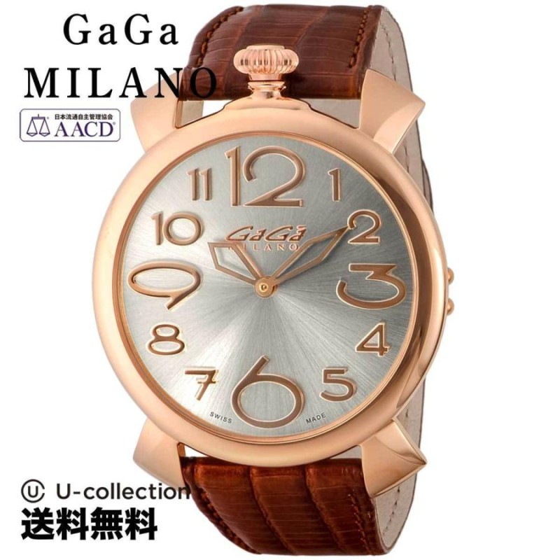 OUTLET】 GaGaMILANO ガガミラノ MANUALE THIN 46mm クォーツ メンズ