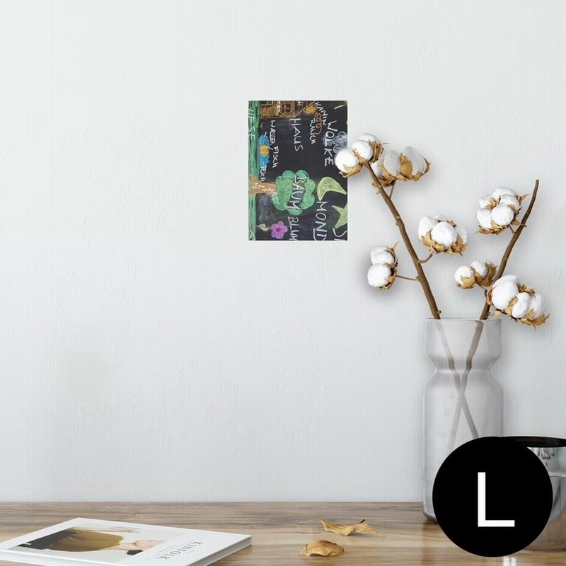 ポスター ウォールステッカー シール式 127mm L版 写真 壁 インテリア おしゃれ Wall Sticker Poster 黒板 チョーク 英語 通販 Lineポイント最大0 5 Get Lineショッピング